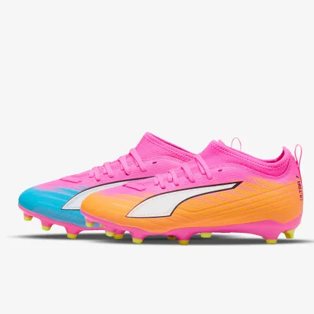 PUMA Kopačke ULTRA 6 MATCH FG/AG Jr Poison Pink-PUMA 