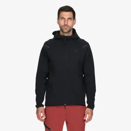 UNDER ARMOUR Majica s kapuljačom s patentom UA Unstoppable Flc FZ 