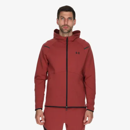 UNDER ARMOUR Majica s kapuljačom s patentom UA Unstoppable Flc FZ 