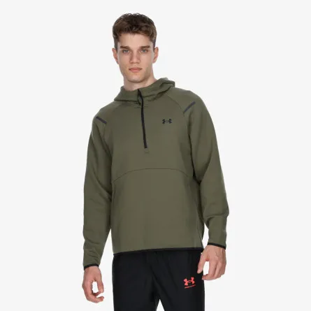 UNDER ARMOUR Majica s kapuljačom s polu patentom UA Unstoppable Flc Hoodie 