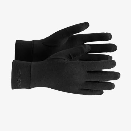 CRAFT Rukavice ESSENCE WOOL LIGHT GLOVE BLACK 