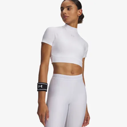 UNDER ARMOUR T-Shirt UA HeatGear Crop Mock SS 