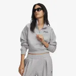 UNDER ARMOUR Majica s kapuljačom s polu patentom RIVAL FLEECE VARSITY HZ 