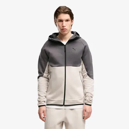 PUMA Majica s kapuljačom s patentom PUMATECH Slim Elevated Full-Zip Hoodie D