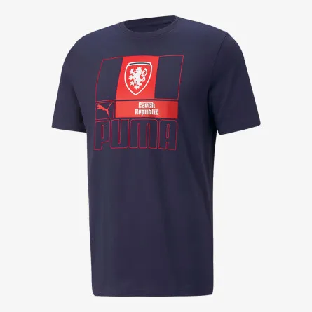 PUMA T-Shirt FACR FTBLCORE TEE PEACOAT 