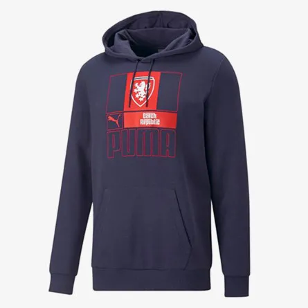 PUMA Majica s kapuljačom FACR FTBLCORE HOODY PEACOAT 