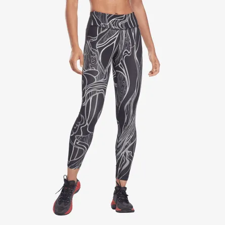 REEBOK Tajice TS Lux Perform Tight-AOP 