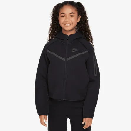 NIKE Majica s kapuljačom s patentom G NSW TCH FLC HD FZ LS - PD 