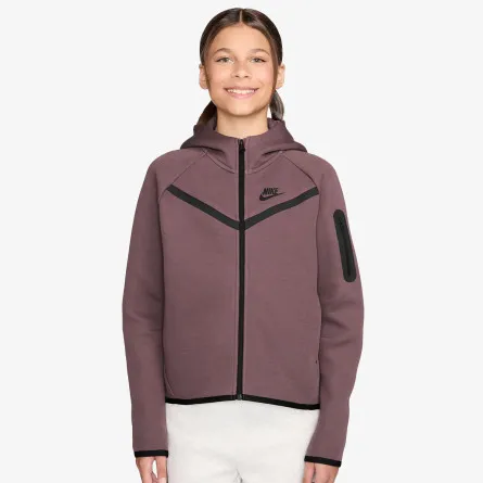 NIKE Majica s kapuljačom s patentom G NSW TCH FLC HD FZ LS - PD