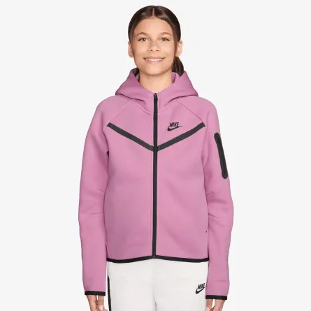 NIKE Majica s kapuljačom s patentom G NSW TCH FLC HD FZ LS - PD