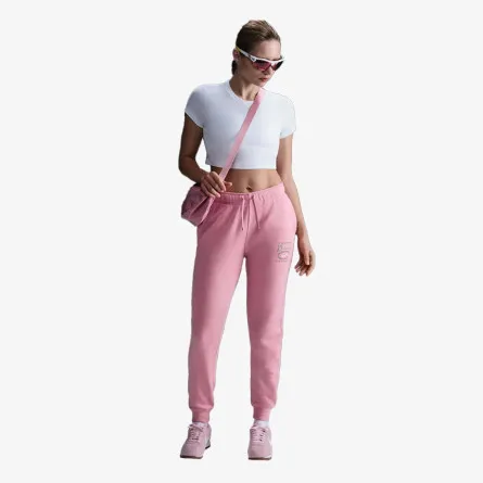 NIKE Hlače W NSW CLUB FLC MR GFX STD PANT 