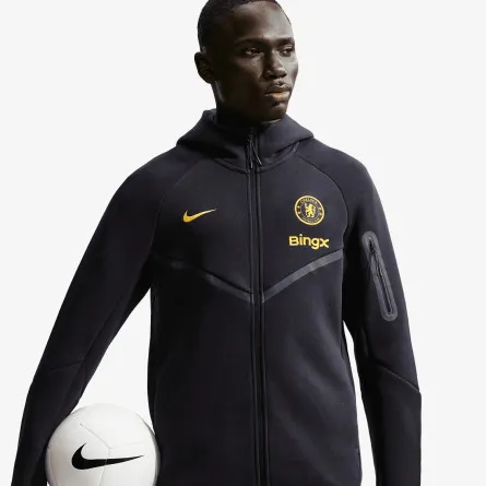 NIKE Majica s kapuljačom s patentom CFC M NK TCH FLC FZ WR HDY