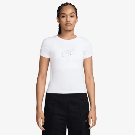 NIKE T-Shirt W NSW NK CHLL KNT MCRP TEE SHN
