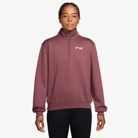 NIKE Majica dugih rukava W NK DF STDO FLC SPT QZ CPSL B 