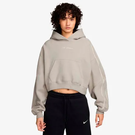 NIKE Majica s kapuljačom W NK STDO FLC MW CRP SCLOP HDY 