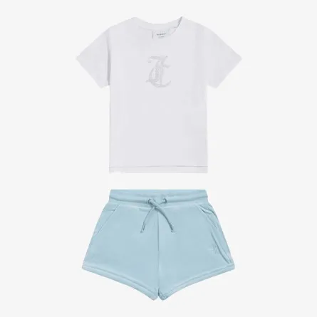 JUICY COUTURE Komplet za djecu JC Logo Tee & Velour Short Set