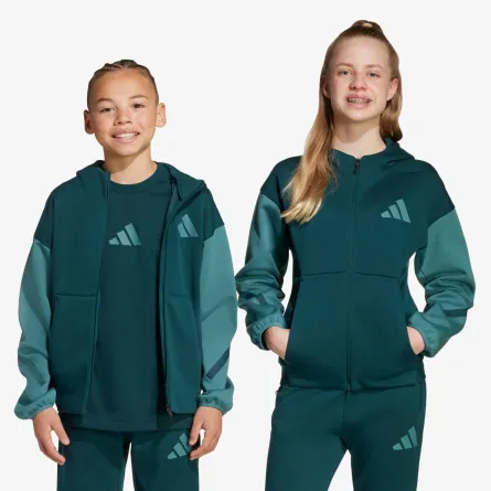 ADIDAS Majica s kapuljačom s patentom J Z.N.E.FZ CB 